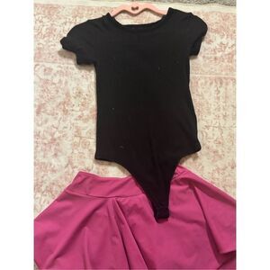 Allsaints bodysuit skirt set ballet